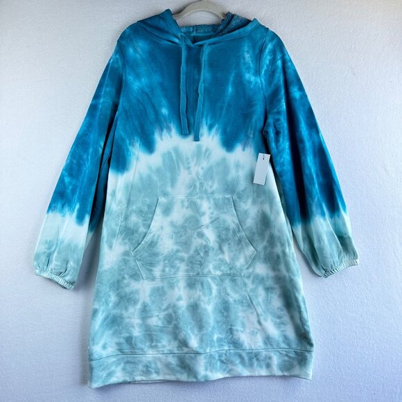 Lane Bryant Sweaters - NWT LIVI by Lane Bryant Sweater 14/16 Tie Dye Hood Athleisure Lounge Beach 1X